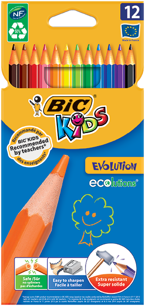 Pink Infants Writing BIC Kids Learner Triangular Mechanical Pencils Blue 